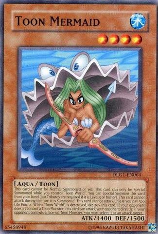 Amazon.com: Yu-Gi-Oh! - Toon Mermaid (DLG1-EN064) - Dark Legends